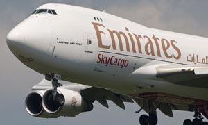 EK in flight